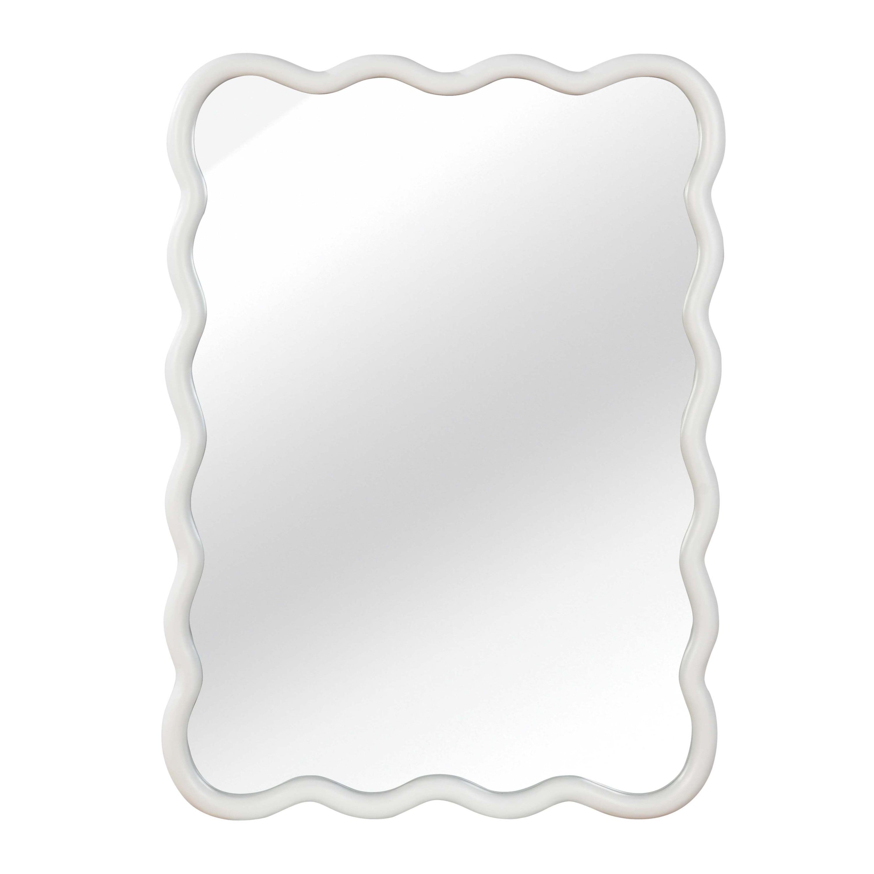 Wavy Wood Mirror