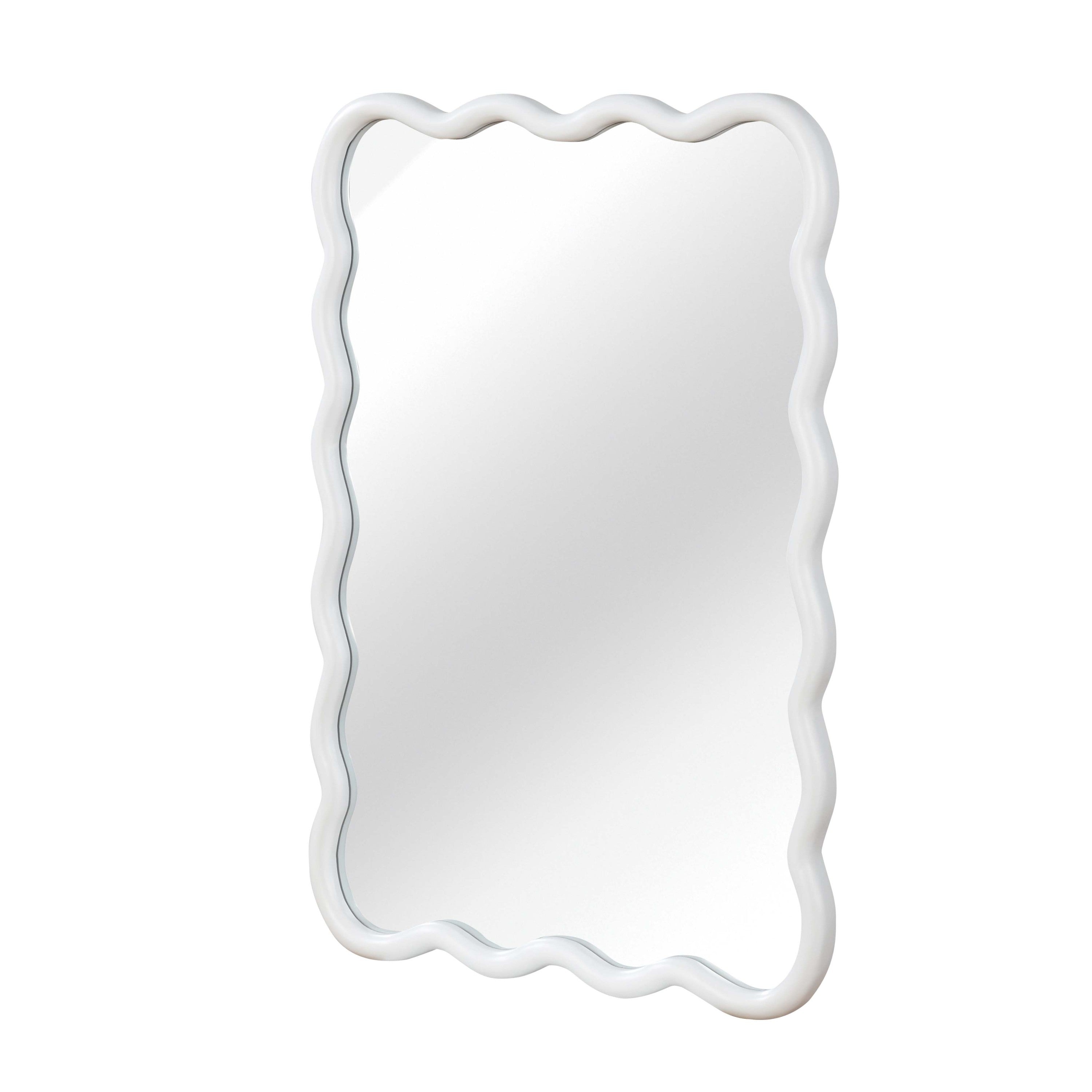 Wavy Wood Mirror