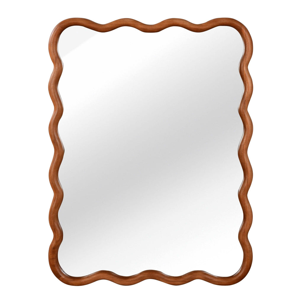 Wavy Wood Mirror