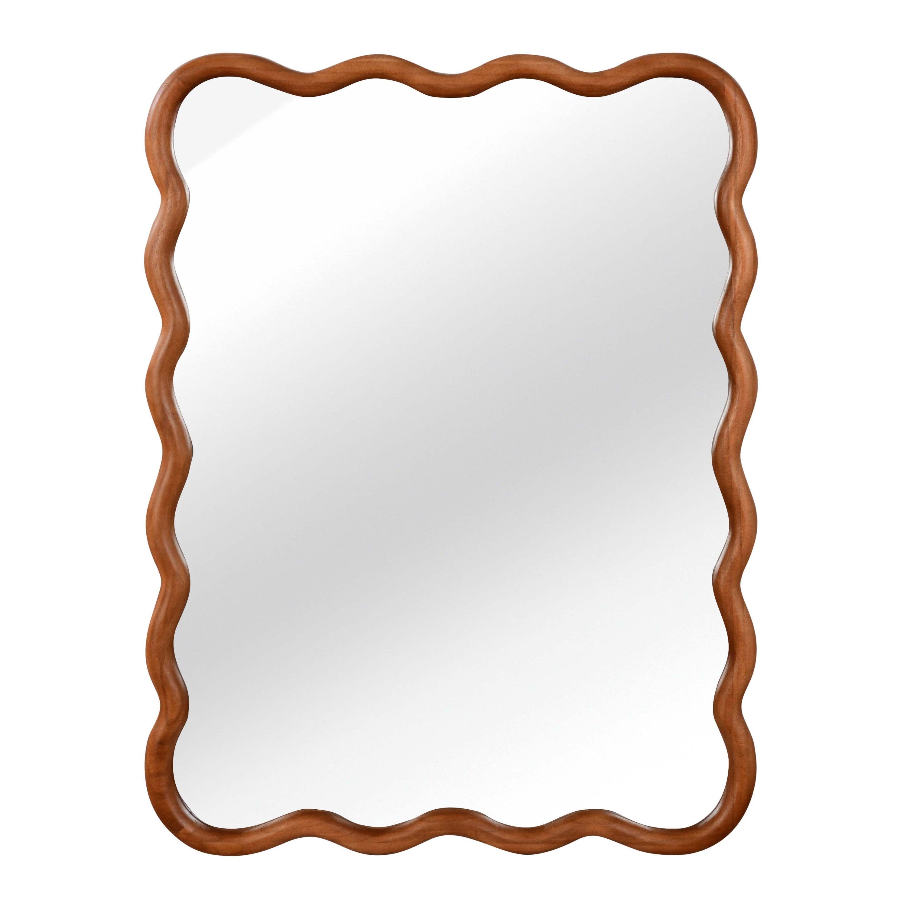 Wavy Wood Mirror