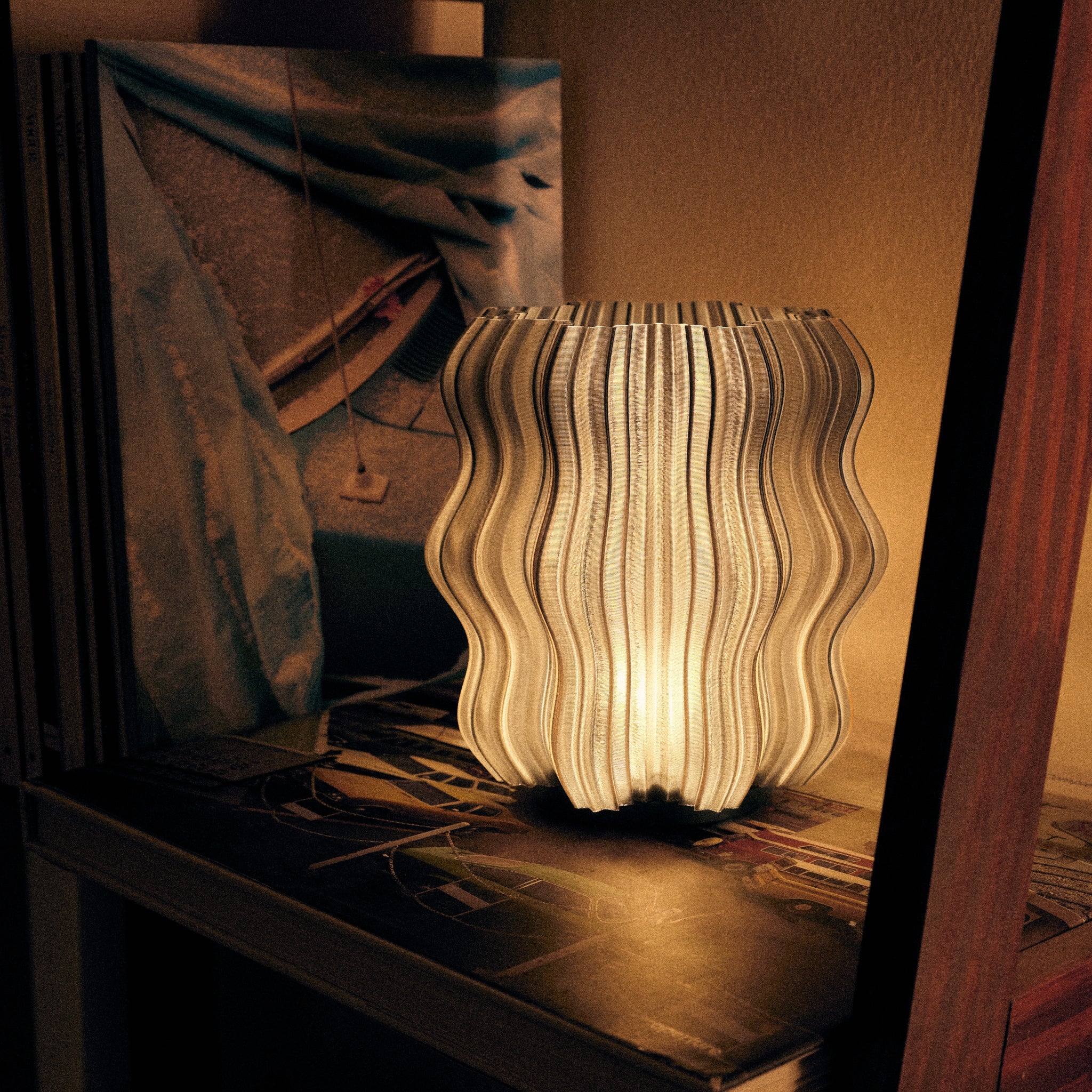 Wavey Cordless Mini Lamp