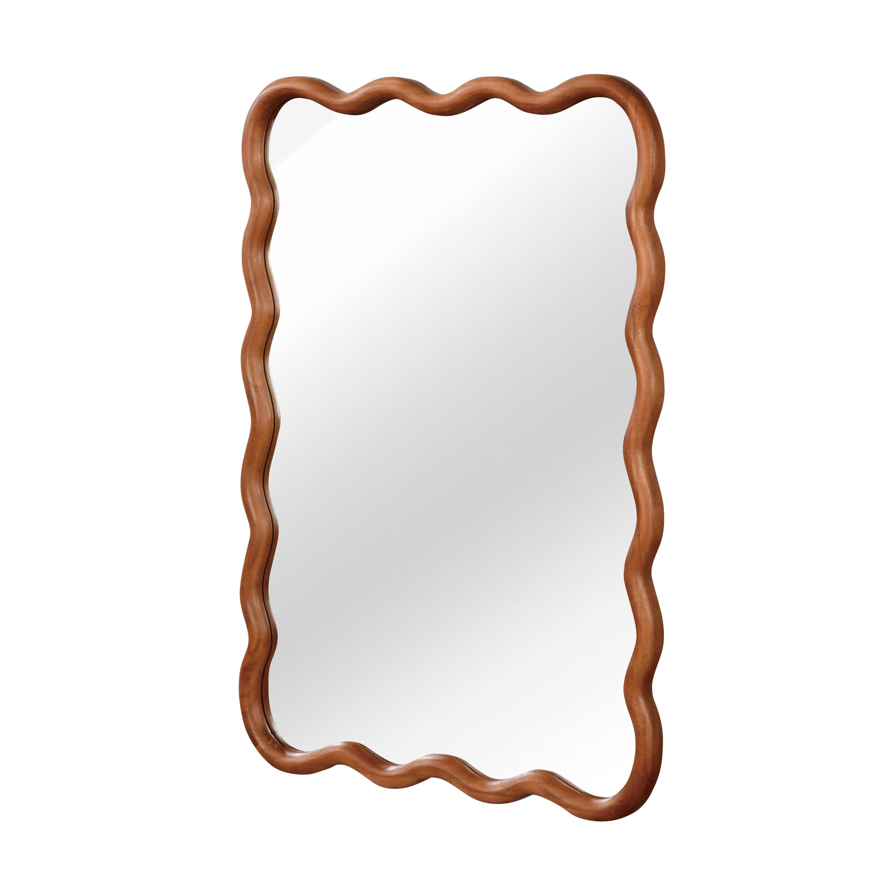 Wavy Wood Mirror