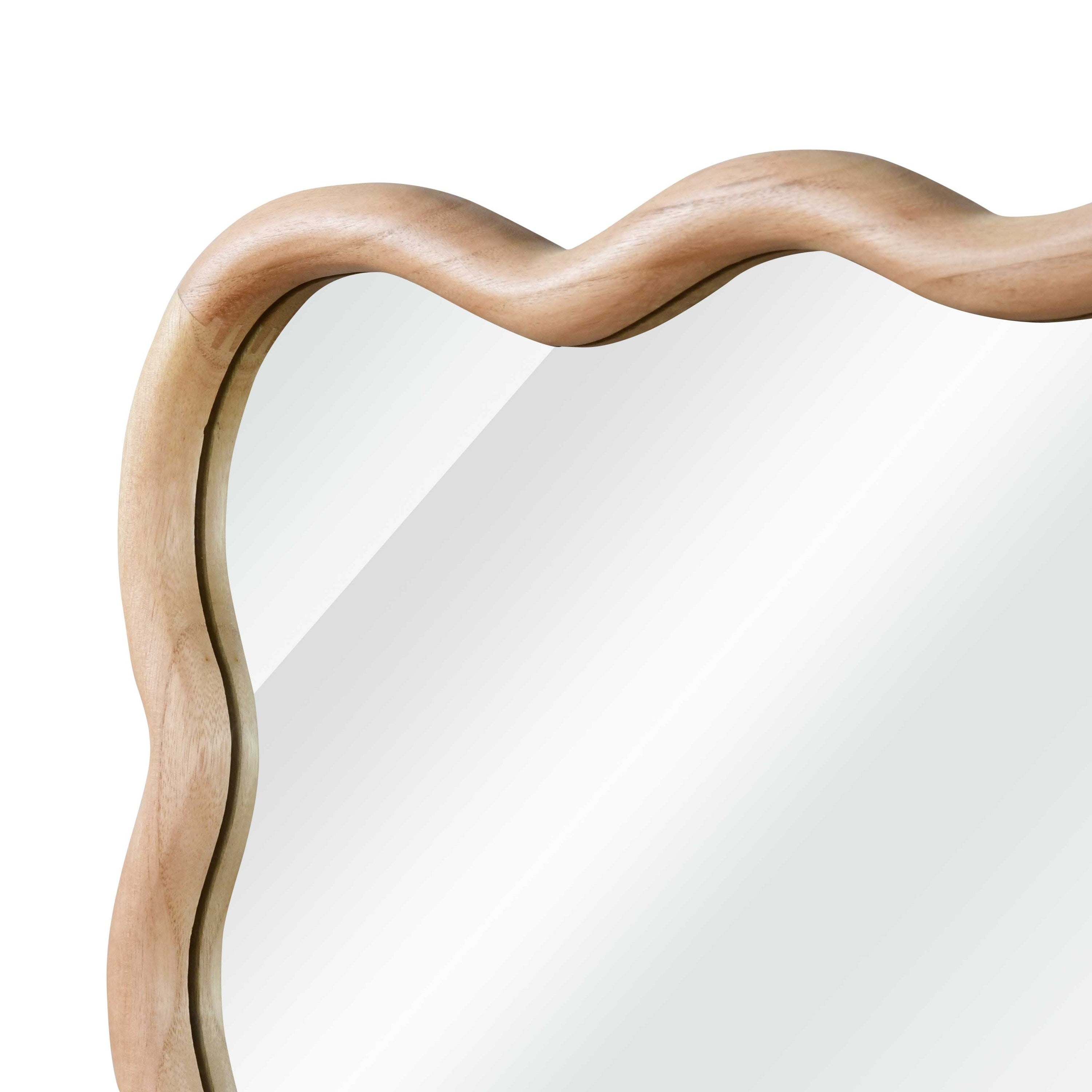 Wavy Wood Mirror