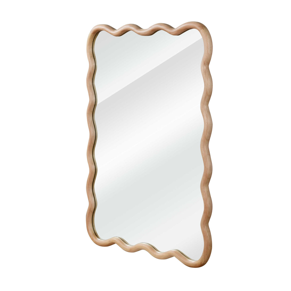 Wavy Wood Mirror