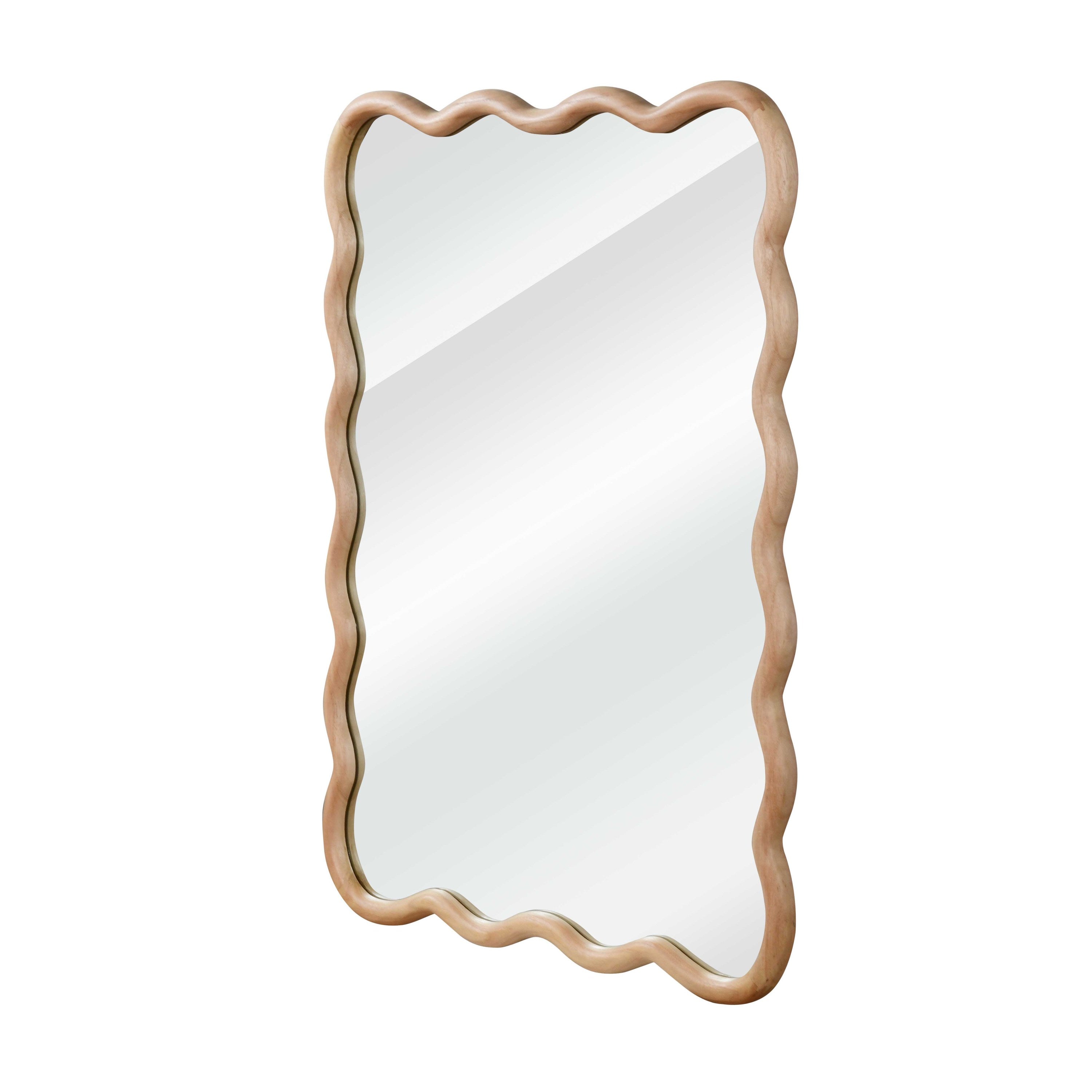 Wavy Wood Mirror