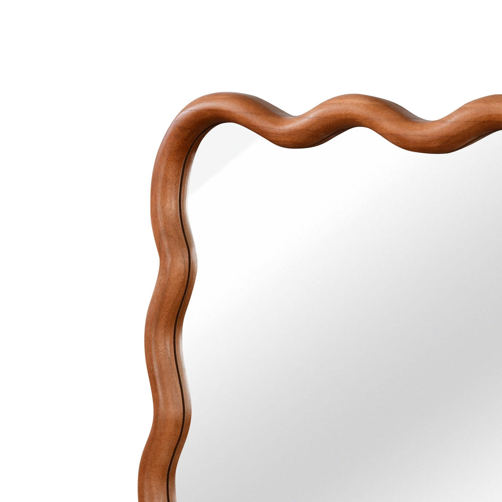 Wavy Wood Mirror