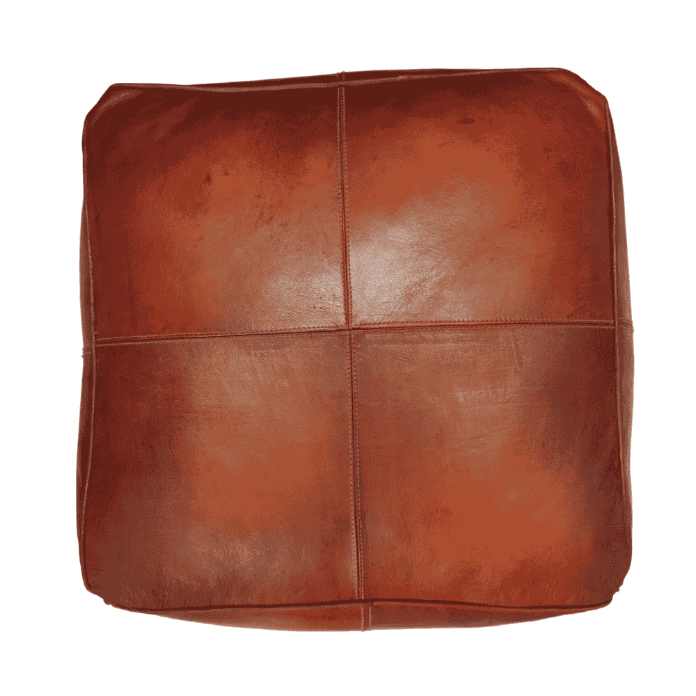 Leather Pouf